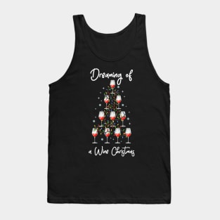 Dreaming of a Wine Christmas Tank Top